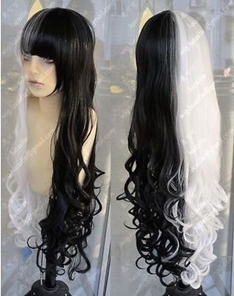 alter ego visual lolita black white aristocracy fashion long curly cos wig, Black;brown
alter ego visual lolita black white aristocracy fashion long curly cos wig, Black;brown