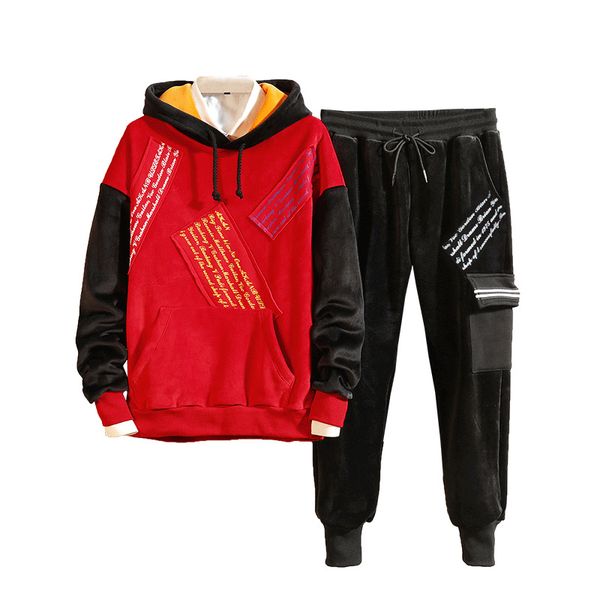 loldeal hip hop gold velvet movement warm sport suit men fur hoodies thick two piece set tracksuit for sports, Gray
loldeal hip hop gold velvet movement warm sport suit men fur hoodies thick two piece set tracksuit for sports, Gray