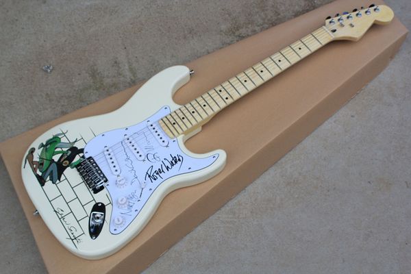 milk white electric guitar with special pattern,white pickguard,sss pickups,chrome hardwares,offering customized services
milk white electric guitar with special pattern,white pickguard,sss pickups,chrome hardwares,offering customized services