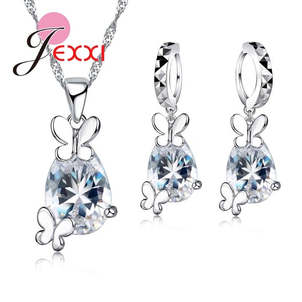 lovely butterfly cz crystal wedding jewelry set gem jewelry set drop water pendant necklace earrings set925 sterling silver, Black
lovely butterfly cz crystal wedding jewelry set gem jewelry set drop water pendant necklace earrings set925 sterling silver, Black