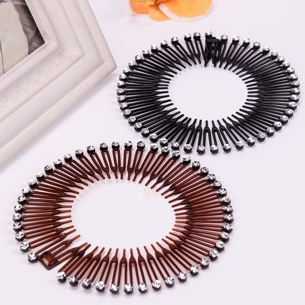 hair accessories full circle stretch flexible comb teeth headwear plastic diamond hair fixed headband for women accessories
hair accessories full circle stretch flexible comb teeth headwear plastic diamond hair fixed headband for women accessories