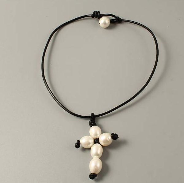 new arriver cross leather pearl jewellery,black leather natural freshwater pearl necklace,handmade real pearls necklace
new arriver cross leather pearl jewellery,black leather natural freshwater pearl necklace,handmade real pearls necklace