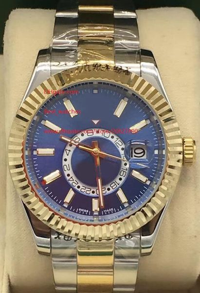 luxury watch 42mm sky-dweller 326933 blue dial mechanical automatic men's watchs, Slivery;brown
luxury watch 42mm sky-dweller 326933 blue dial mechanical automatic men's watchs, Slivery;brown