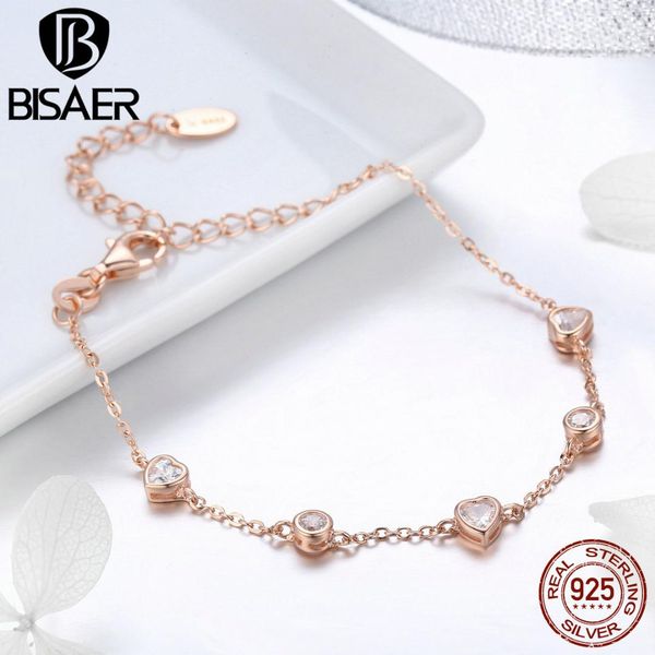 bisaer authentic 925 sterling silver chain link heart gold color heart women bracelets sterling silver jewelry pulseira ecb097, Black
bisaer authentic 925 sterling silver chain link heart gold color heart women bracelets sterling silver jewelry pulseira ecb097, Black