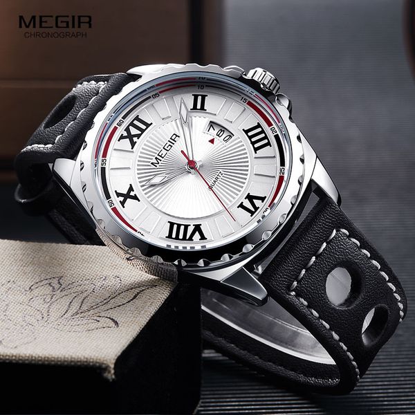 megir men's retro waterproof quartz watches fashion leather strap roman numerals analogue wrist watch for man 1019gbk-7, Slivery;brown
megir men's retro waterproof quartz watches fashion leather strap roman numerals analogue wrist watch for man 1019gbk-7, Slivery;brown