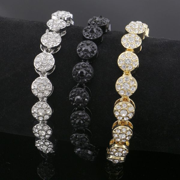 21cm hip hop iced out chains bracelet luxury designer tennis chain bracelets mens bling diamond gold silver jewelry gifts gold silver black, Golden;silver
21cm hip hop iced out chains bracelet luxury designer tennis chain bracelets mens bling diamond gold silver jewelry gifts gold silver black, Golden;silver