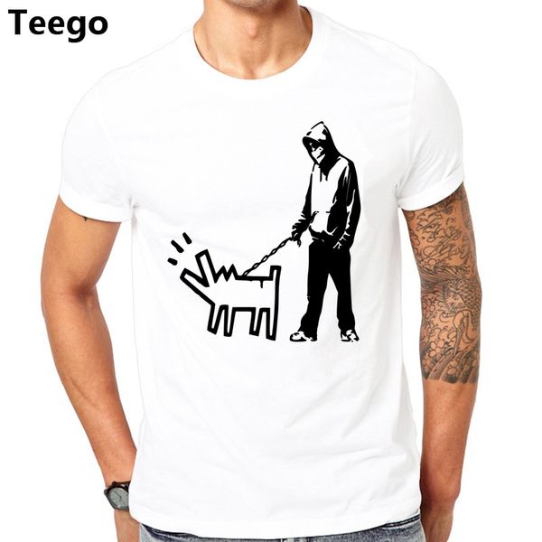 short sleeve printing cool funny t shirt mens t-shirt banksy street art graffiti choose your boy & dog t shirt, White;black
short sleeve printing cool funny t shirt mens t-shirt banksy street art graffiti choose your boy & dog t shirt, White;black