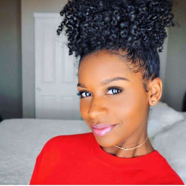 various colors fashion ponytail hairstyle short afro kinky curly women ponytail extension clip in ponytail hairpiece 120g 4colors, Black
various colors fashion ponytail hairstyle short afro kinky curly women ponytail extension clip in ponytail hairpiece 120g 4colors, Black