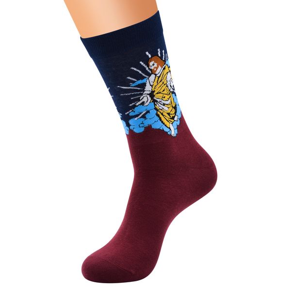 men funny casual cotton art retro world famous painting printed crew socks personality male oil painting socks, Black;white
men funny casual cotton art retro world famous painting printed crew socks personality male oil painting socks, Black;white