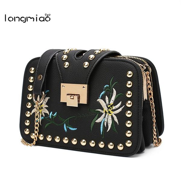 longmiao small multi compartment stud pu leather women crossbody bags rivet vintage embroidered flower messenger bag
longmiao small multi compartment stud pu leather women crossbody bags rivet vintage embroidered flower messenger bag