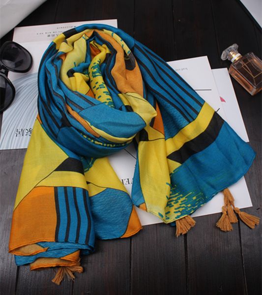 silk scarf ladies korean version of long cotton beach towel summer scarf shawl to match the beach sun cape, Blue;gray
silk scarf ladies korean version of long cotton beach towel summer scarf shawl to match the beach sun cape, Blue;gray
