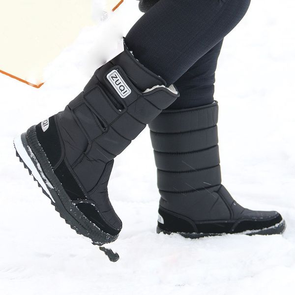 47 size outdoor skiing climbing fishing waterproof warm snow boots men women winter thick fleece lining thermal high tube shoes, Black
47 size outdoor skiing climbing fishing waterproof warm snow boots men women winter thick fleece lining thermal high tube shoes, Black