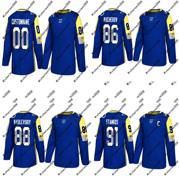 86 Nikita Kucherov 88 Andrei Vasilevsk 91 Steven Stamkos Jersey 2018 All-Star Atlantic Division Tampa Bay Lightning Custom Hockey Jerseys
86 Nikita Kucherov 88 Andrei Vasilevsk 91 Steven Stamkos Jersey 2018 All-Star Atlantic Division Tampa Bay Lightning Custom Hockey Jerseys