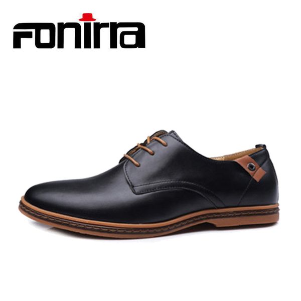 fonirra men casual shoes 2017 pu leather lace-up plus size 38-48 flat with shoes pointed toe oxfords business 208, Black
fonirra men casual shoes 2017 pu leather lace-up plus size 38-48 flat with shoes pointed toe oxfords business 208, Black