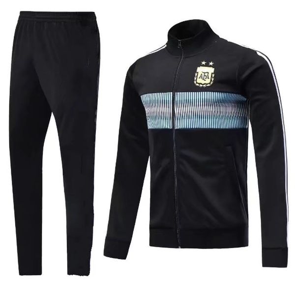 2018 argentina black jacket suit long sleeve football set men's thai quality soccer training suit 2019 adult's outdoor blue sport
2018 argentina black jacket suit long sleeve football set men's thai quality soccer training suit 2019 adult's outdoor blue sport