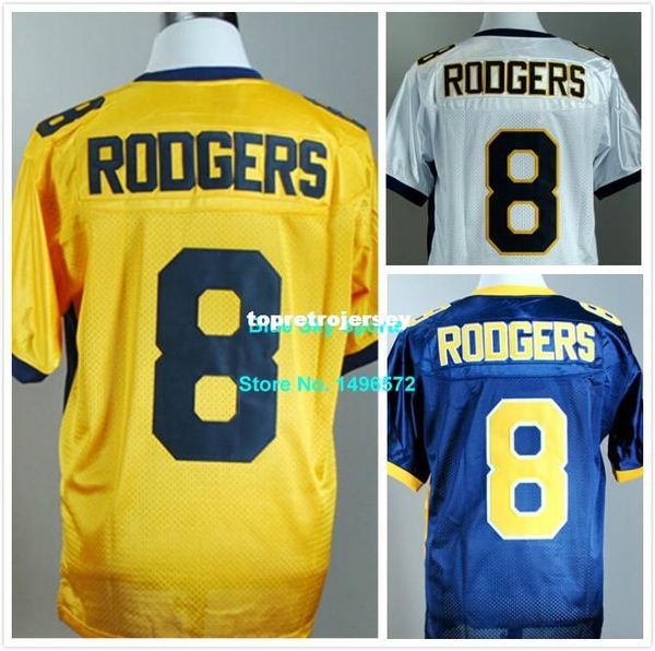 factory outlet- #8 aaron rodgers jersey white blue yellow stitched california golden college football jersey, Black;red
factory outlet- #8 aaron rodgers jersey white blue yellow stitched california golden college football jersey, Black;red