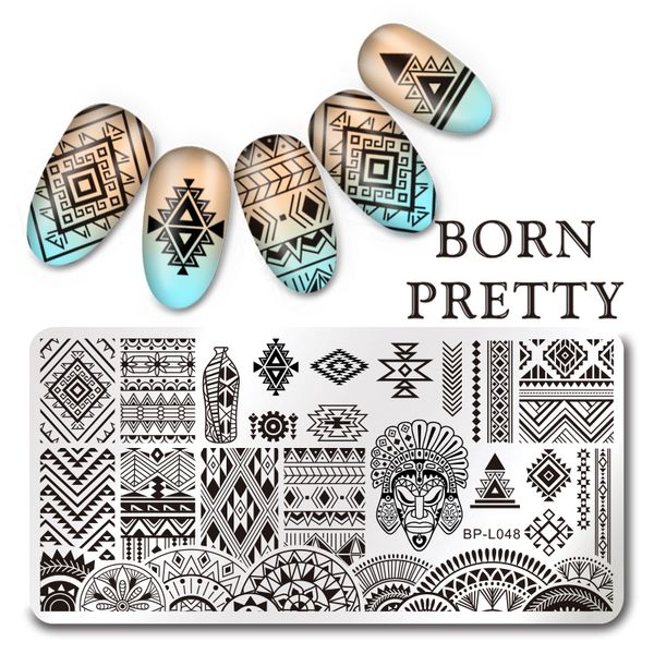 1 pc born pretty 12*6cm rectangle nail stamping plate fashion ethnic design stamp nail plate manicure art template bp-l048, White
1 pc born pretty 12*6cm rectangle nail stamping plate fashion ethnic design stamp nail plate manicure art template bp-l048, White