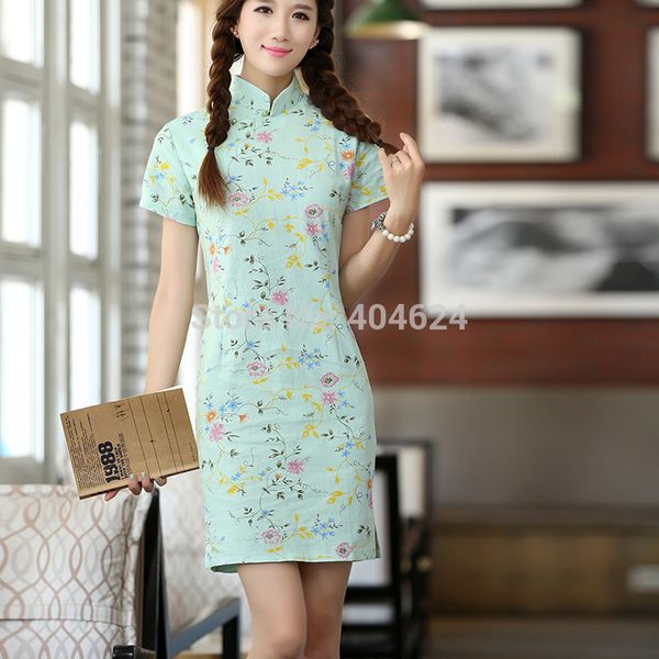 ethnic clothing classic chinese cheongsam floral printing qipao traditional dress cotton and linen handmade genuine party, Red
ethnic clothing classic chinese cheongsam floral printing qipao traditional dress cotton and linen handmade genuine party, Red