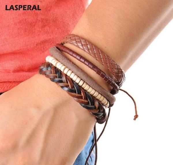 lasperal 1set (3-4pcs) leather bracelet men multilayer bead bracelet punk wrap bracelets for women vintage punk men jewelry, Golden;silver
lasperal 1set (3-4pcs) leather bracelet men multilayer bead bracelet punk wrap bracelets for women vintage punk men jewelry, Golden;silver
