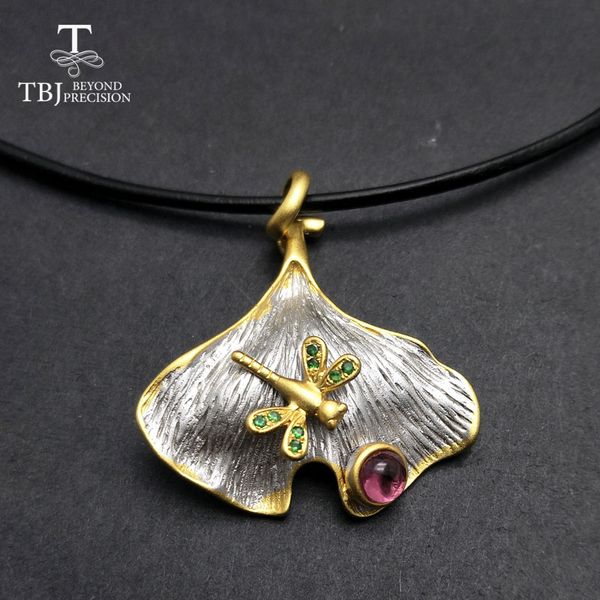 tbj,2018 new gingko leaf design pendant with natural pink tourmaline and green tsavorite in 925 sterling silver women's jewelry
tbj,2018 new gingko leaf design pendant with natural pink tourmaline and green tsavorite in 925 sterling silver women's jewelry