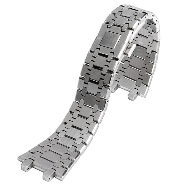 28mm silver solid stainless steel watchband for ap watches men women watch strap bracelet with butterfly buckle + 2 spring bars, Black;brown
28mm silver solid stainless steel watchband for ap watches men women watch strap bracelet with butterfly buckle + 2 spring bars, Black;brown