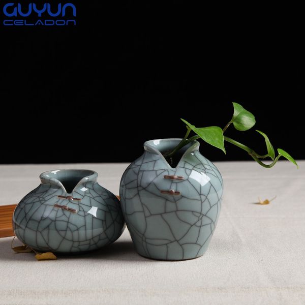 

porcelain ceramics vase creative decoration gifts vintage crack vase longquan celadon decoration