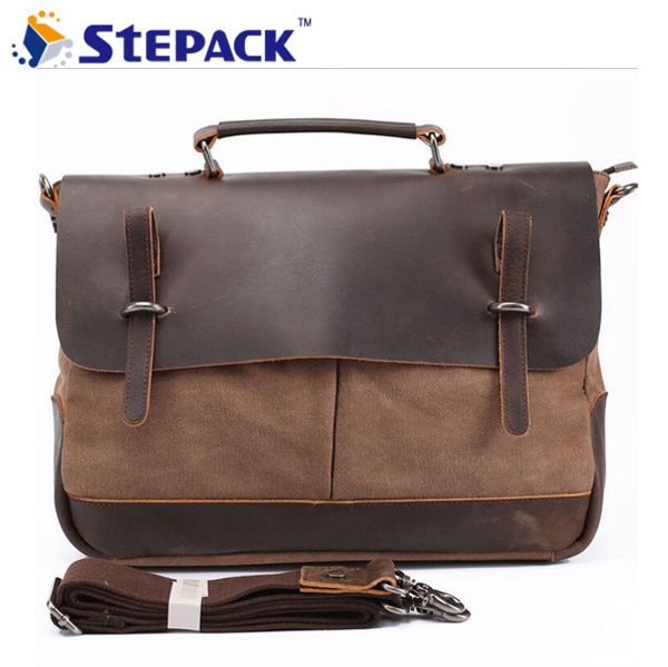 2017 new fashion shoulder bag portable briefacase crazy horse with canvas leather messenger bag for men vintage travel wmb0179
2017 new fashion shoulder bag portable briefacase crazy horse with canvas leather messenger bag for men vintage travel wmb0179