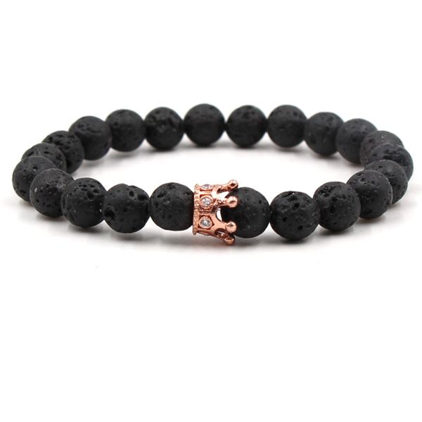 fashion silver gold plated crown natural black lava stone elastic bracelet aromatherapy essential oil diffuser bracelet for women men, Golden;silver 
fashion silver gold plated crown natural black lava stone elastic bracelet aromatherapy essential oil diffuser bracelet for women men, Golden;silver