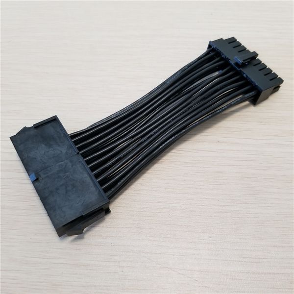

Wholesale 100pcs/lot PSU Power Supply ATX 24Pin to 20Pin Female to Male Power Cable Converter Adapter 18AWG 10cm For PC DIY