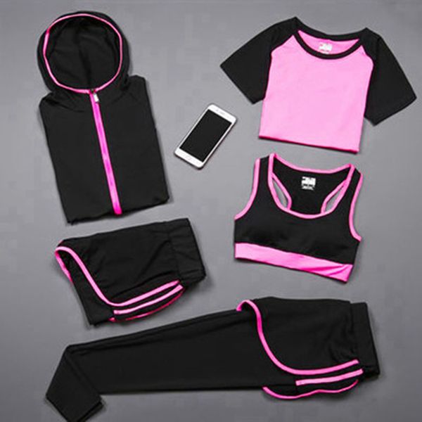 5 pcs sports wear for women gym clothing sweat fitness yoga set tennis suit high waist tracksuit cycling jogging suits xxxl, White;red
5 pcs sports wear for women gym clothing sweat fitness yoga set tennis suit high waist tracksuit cycling jogging suits xxxl, White;red