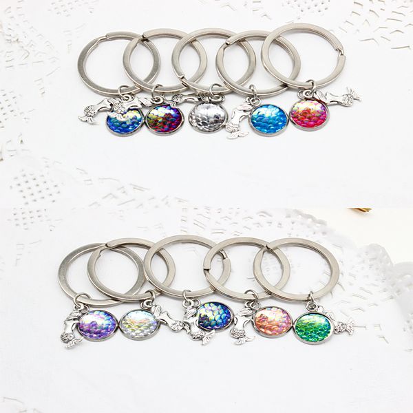 mix colors mermaid key rings fish scale charms keychain car keyring jewelry for women men gift, Silver
mix colors mermaid key rings fish scale charms keychain car keyring jewelry for women men gift, Silver