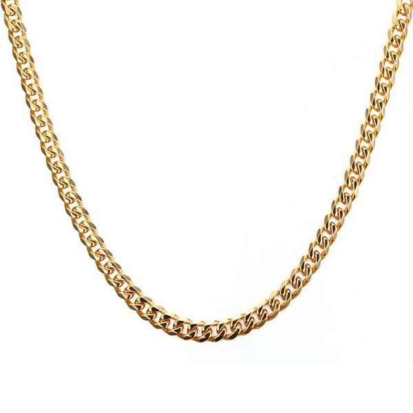 EURO-US Mens Gold Necklace Chain 24/30 inch Long 5MM Wide Titanium Stainless Steel Gold Color Cuban Chain For Men Women High Quality
EURO-US Mens Gold Necklace Chain 24/30 inch Long 5MM Wide Titanium Stainless Steel Gold Color Cuban Chain For Men Women High Quality