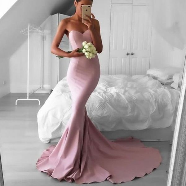 glamorous pink mermaid prom dress sweetheart sweep train satin 2018 prom dress latest fashion celebrity dress dubai evening gowns, Black
glamorous pink mermaid prom dress sweetheart sweep train satin 2018 prom dress latest fashion celebrity dress dubai evening gowns, Black