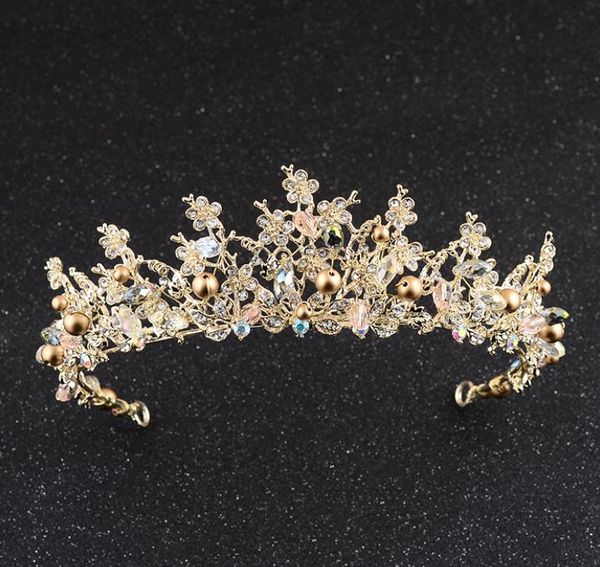 new bridal headwear baroque crown wedding diamond hairdressing studio wedding dress modeling accessories, Silver
new bridal headwear baroque crown wedding diamond hairdressing studio wedding dress modeling accessories, Silver