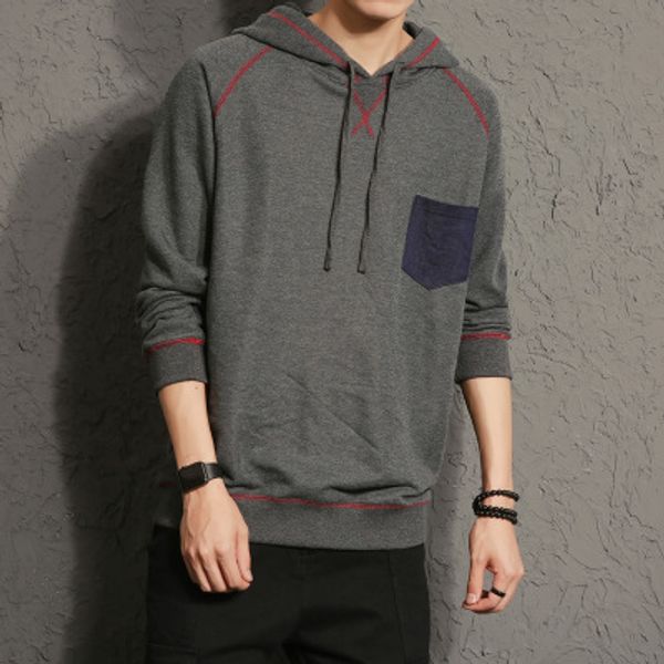 us plus size men hoodies solid patchwork long sleeved hooded thin sweatshirts mens pullover spring autumn clothing, Black
us plus size men hoodies solid patchwork long sleeved hooded thin sweatshirts mens pullover spring autumn clothing, Black