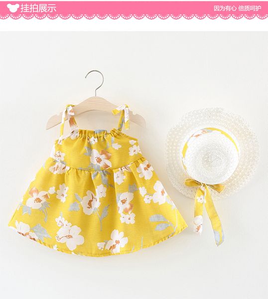 2018 new temperament girls dress fresh magnolia straw hat butterfly strap princess dress 0-2t color optional ing, Red;yellow
2018 new temperament girls dress fresh magnolia straw hat butterfly strap princess dress 0-2t color optional ing, Red;yellow