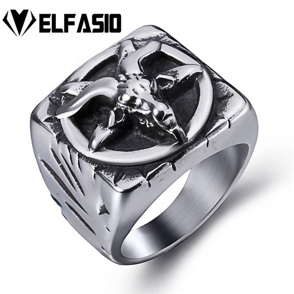 whole saleelfasio mens baphomet goat pentagram devil shar retro stainless steel ring punk jewelry, Golden;silver
whole saleelfasio mens baphomet goat pentagram devil shar retro stainless steel ring punk jewelry, Golden;silver
