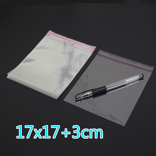 200pcs/lot clear resealable bopp/po/cellophane bag 17x17+3cm transparent opp self adhesive plastic package cosmetic packing bags
200pcs/lot clear resealable bopp/po/cellophane bag 17x17+3cm transparent opp self adhesive plastic package cosmetic packing bags