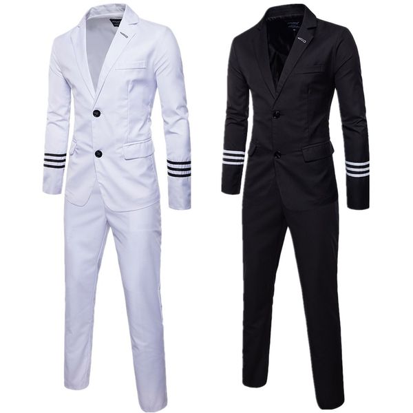 spring and autumn men's business casual wear two bridegroom's men's wedding dress suit comfortable and breathable fashion, White;black
spring and autumn men's business casual wear two bridegroom's men's wedding dress suit comfortable and breathable fashion, White;black