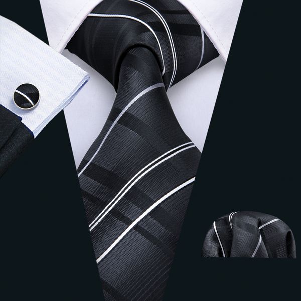new arrivals black and gray gradient plaid mens tie hankerchief cufflinks set silk business casual party necktie jacquard woven n-5005, Black;blue
new arrivals black and gray gradient plaid mens tie hankerchief cufflinks set silk business casual party necktie jacquard woven n-5005, Black;blue