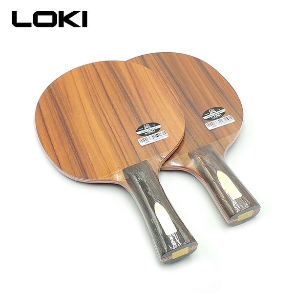 Loki Red Flame Professional Rosewood Table Tennis Blade 7 Layers Pong Bat Paddle Excellent Loop Drive Off