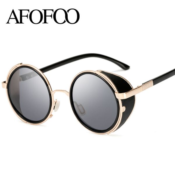 afofoo vintage steampunk sunglasses brand retro women round lens mirror sun glasses men uv400 shades eyewear, White;black
afofoo vintage steampunk sunglasses brand retro women round lens mirror sun glasses men uv400 shades eyewear, White;black
