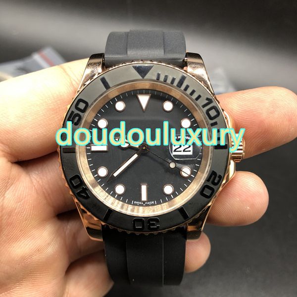 fashion luxury men's watch black natural rubber waterproof sports watch rose gold case black bezel fully automatic mechanical watch, Slivery;brown
fashion luxury men's watch black natural rubber waterproof sports watch rose gold case black bezel fully automatic mechanical watch, Slivery;brown