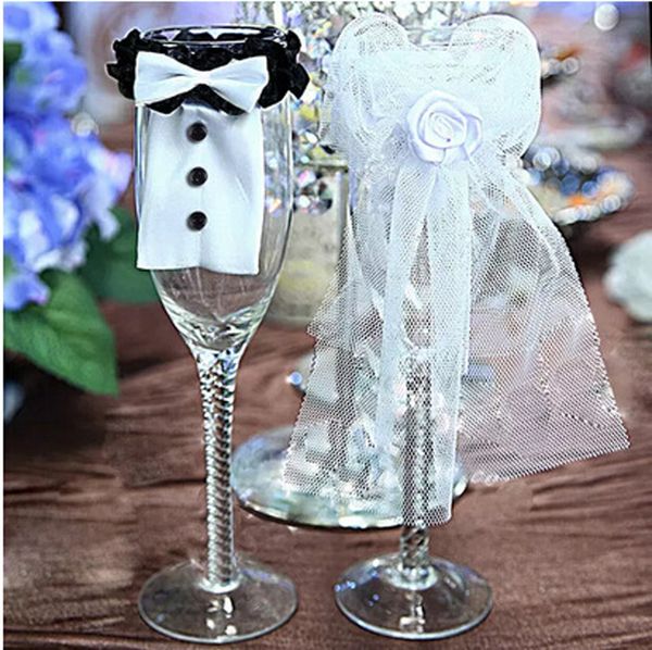 2pcs/set wedding decoration bridegroom bride type wine glass cover new year christmas wedding party decoration
2pcs/set wedding decoration bridegroom bride type wine glass cover new year christmas wedding party decoration