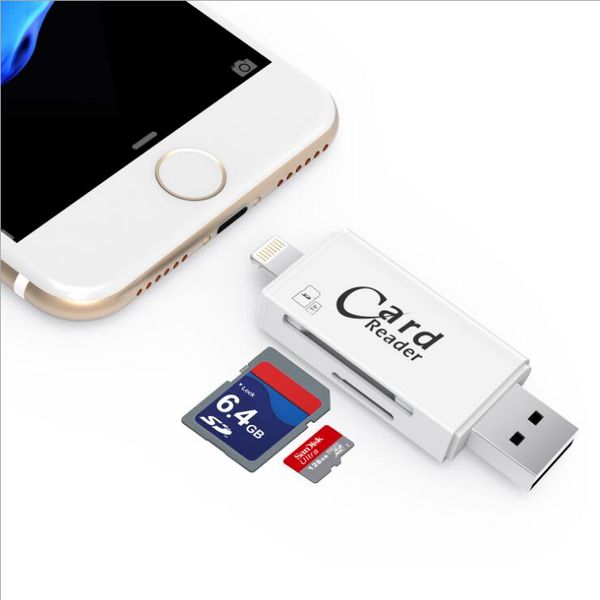 3 in 1 i-Flash Drive Multi-Card OTG Reader Micro SD & TF Memory USB Card Reader Adapter for iPhone 8 7 6 Andriod PC
3 in 1 i-Flash Drive Multi-Card OTG Reader Micro SD & TF Memory USB Card Reader Adapter for iPhone 8 7 6 Andriod PC