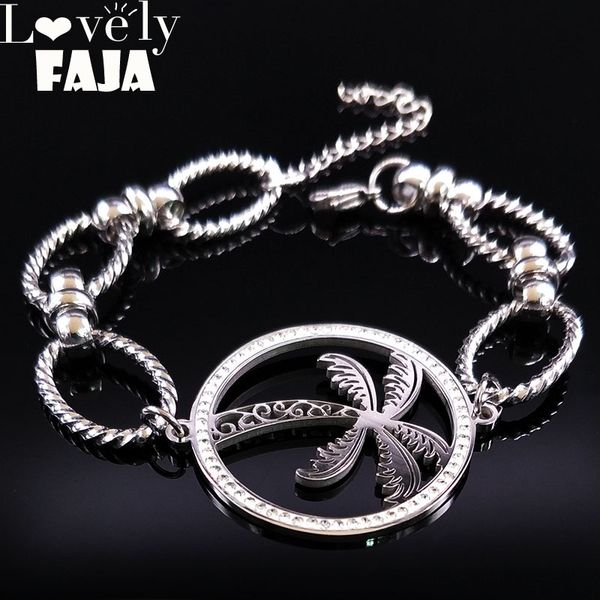 2018 coconut tree crystal stainless steel bracelets women silver color chain bracelet jewelry acero inoxidable joyeria mujer 177, Black
2018 coconut tree crystal stainless steel bracelets women silver color chain bracelet jewelry acero inoxidable joyeria mujer 177, Black