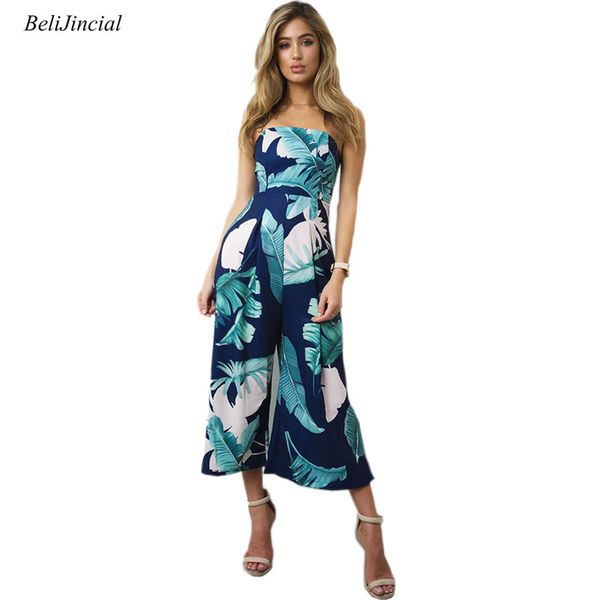 women casual holiday beach jumpsuits strapless sleeveless floral print long type siamese pants female loose daily jumpsuits, Black;white
women casual holiday beach jumpsuits strapless sleeveless floral print long type siamese pants female loose daily jumpsuits, Black;white