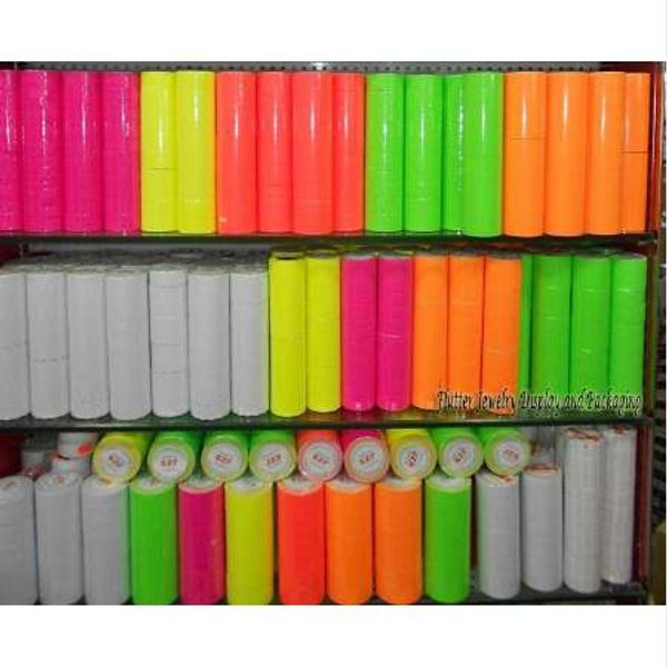 six colors 10 rolls a barrel 4000pcs price sticker adhesive paper price label refill for mx-5500 price tag gun lableller
six colors 10 rolls a barrel 4000pcs price sticker adhesive paper price label refill for mx-5500 price tag gun lableller