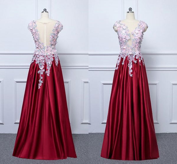 2018 elegant stain sheer jewel colorful flowers applique prom dresses tulle floor length skirt zipper back evening party dresses custom made, Black
2018 elegant stain sheer jewel colorful flowers applique prom dresses tulle floor length skirt zipper back evening party dresses custom made, Black