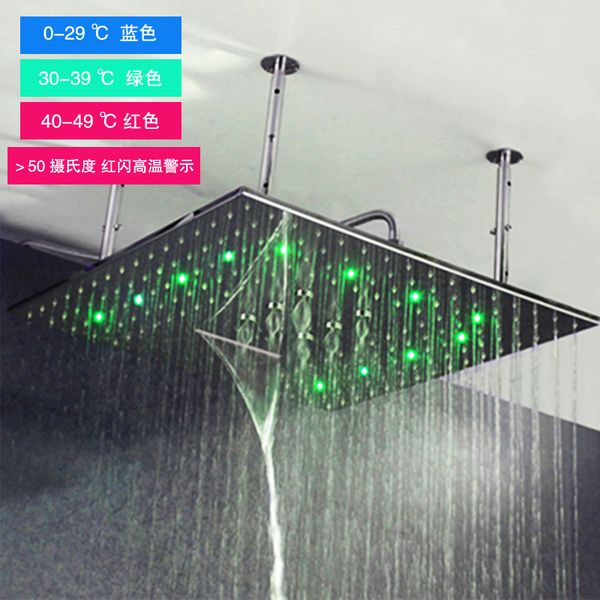 concealed shower head made of sus304 bathroom shower luxury led color change shower three function rainfall,waterfall,misty
concealed shower head made of sus304 bathroom shower luxury led color change shower three function rainfall,waterfall,misty